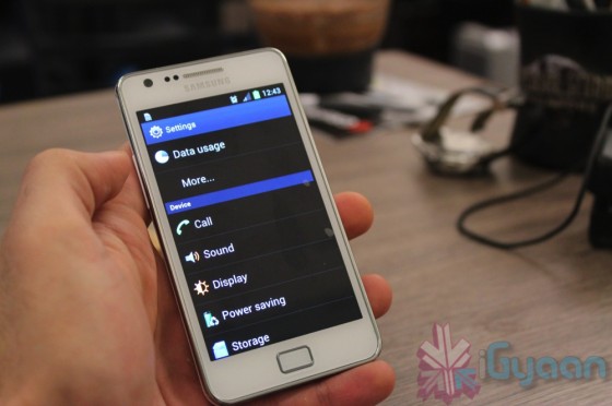 Samsung Galaxy S2 ICS india 7 560x372 Hands on with the Samsung Galaxy S2 ICS Android 4.0.3 Update in India
