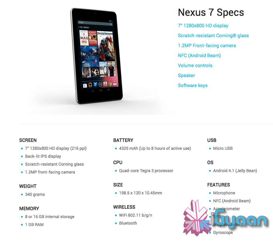 Nexus 7 Specs 300x265 Nexus 7