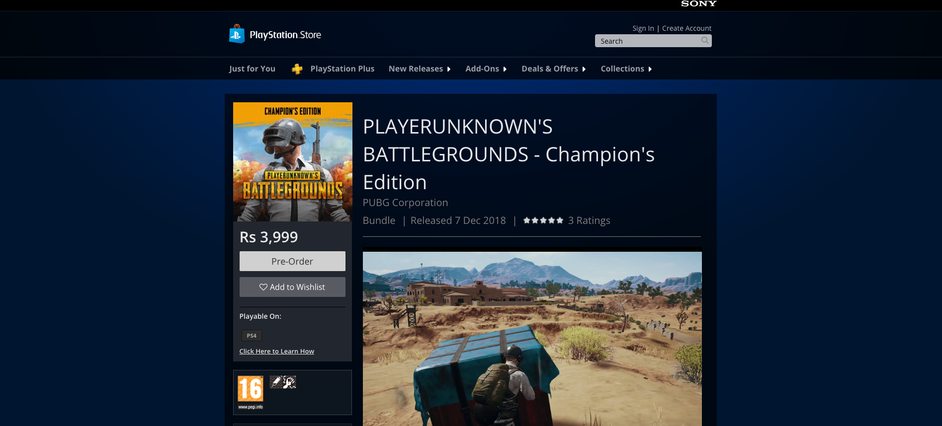 pubg ps4 playstation store